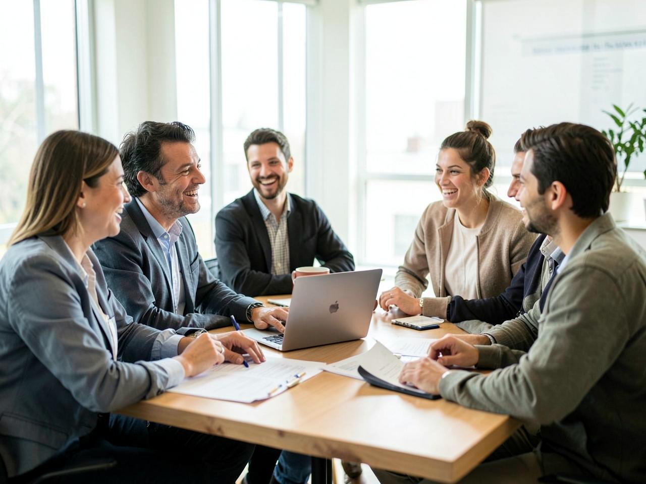 ATR Tax Advisors team meeting with a small business client